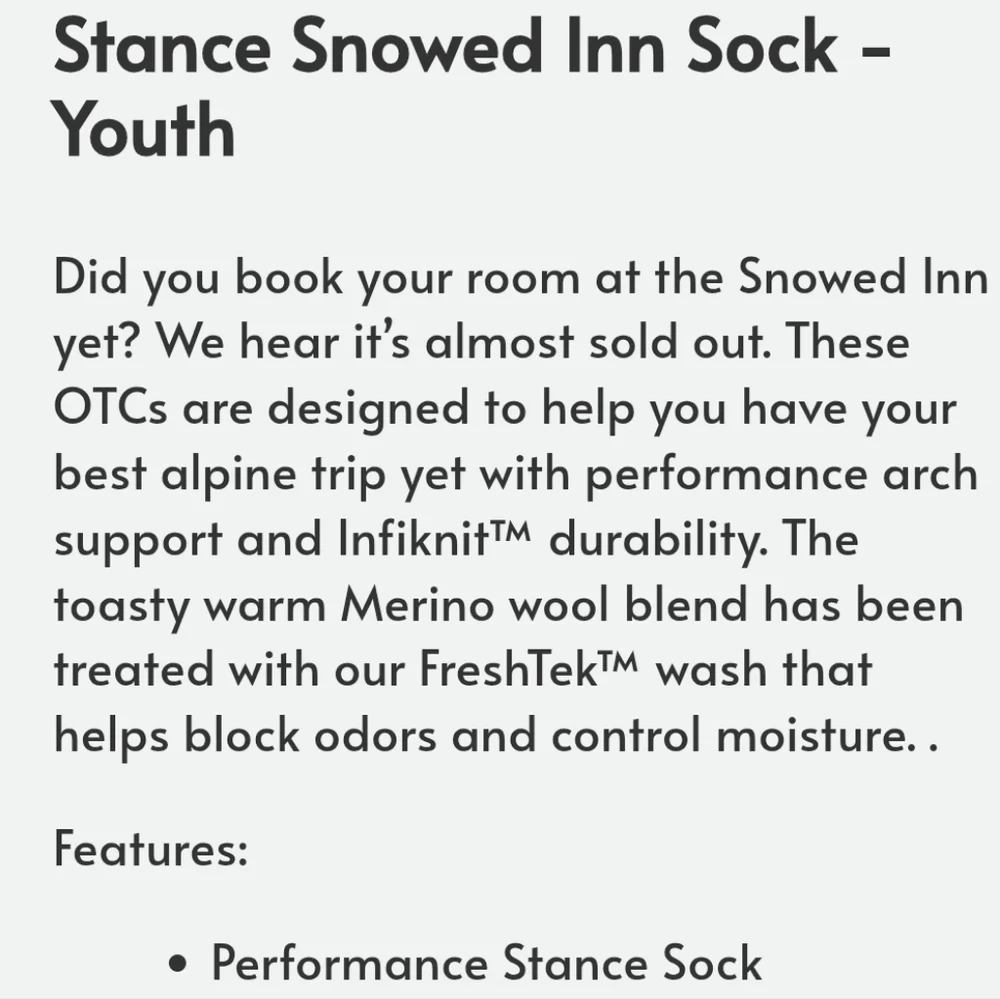 NWT Kid's Snowed Inn Stance Dusty Rose Snowboard OTC Socks